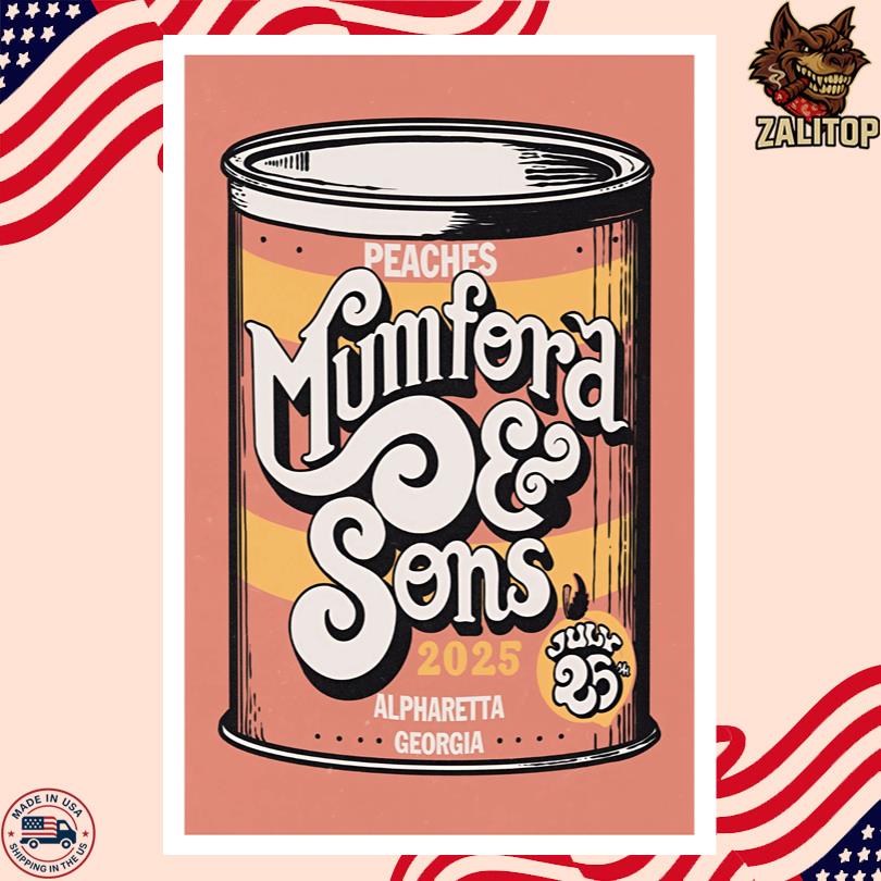 Mumford And Sons Event Poster Georgia July 26 2025