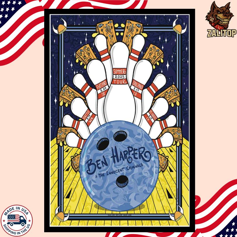 Ben Harper & The Innocent Criminals Aug 23 2025 Oakland, CA Poster