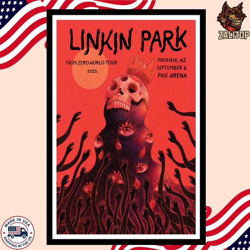 Linkin Park FZ 2025 Tour Phoenix Poster September 6