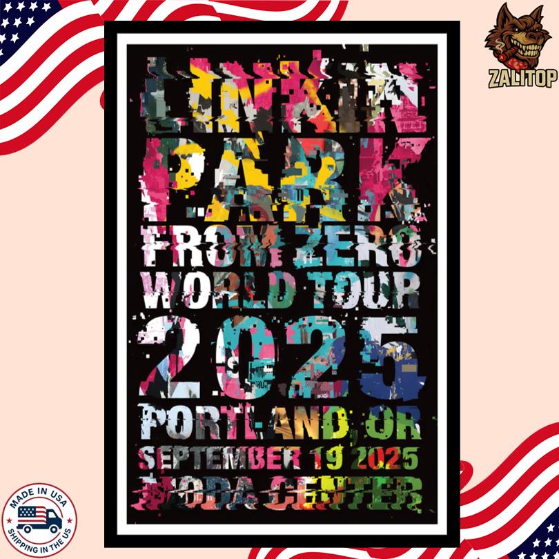 Linkin Park FZ 2025 Tour Portland Poster September 19